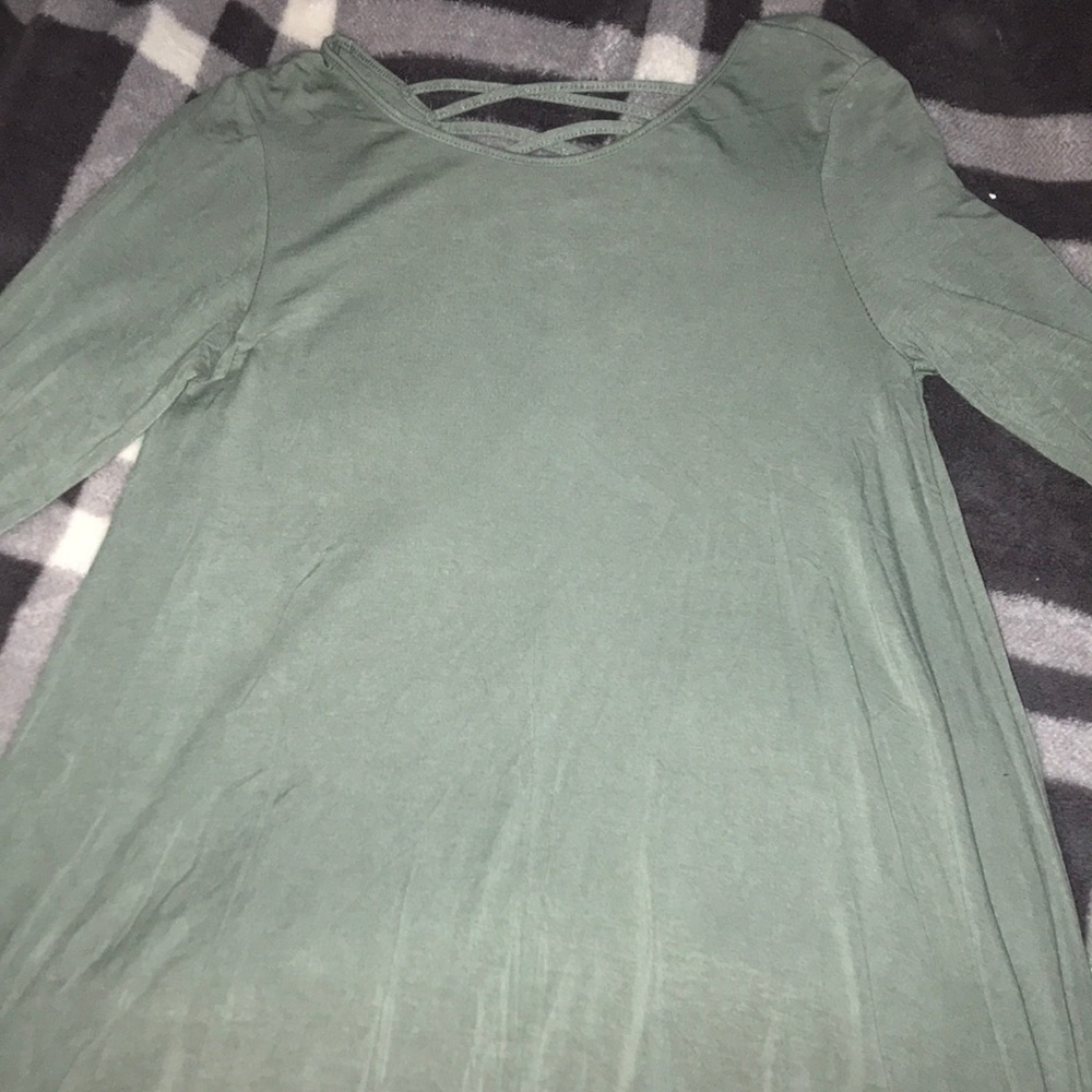 Super casual fun 3/4 sleeve dress!